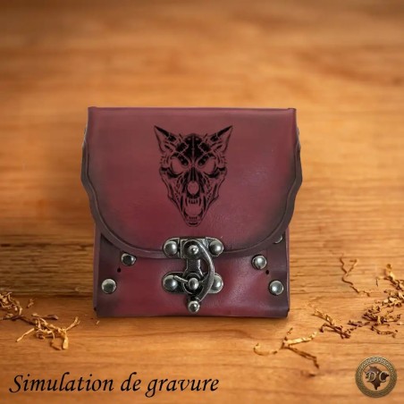 Étui Cigarettes Cuir "Le Garde-Clope" – Style Metal & Rock - D'Cuir