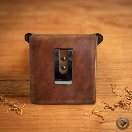 Étui Cigarettes Cuir "Le Garde-Clope" – Thème Pirate & Marine | D'Cuir