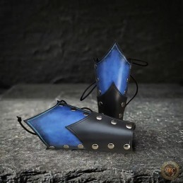 Demi-Canons d'avant-bras "Démonis" en Cuir – Protection Compacte GN | D'Cuir