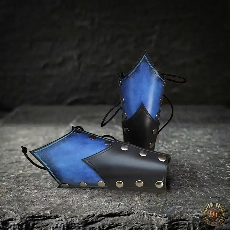 Demi-Canons d'avant-bras "Démonis" en Cuir – Protection Compacte GN | D'Cuir