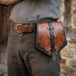 Escarcelle en Cuir "Luther" – Sacoche de Ceinture GN & Quotidien | D'Cuir