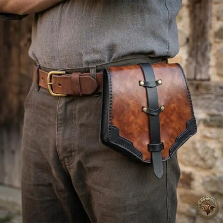 Escarcelle en Cuir "Luther" – Sacoche de Ceinture GN & Quotidien | D'Cuir