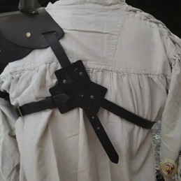 Spalière en Cuir "Demonis" – Épaulière Fantastique pour GN | D'Cuir