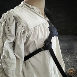 Spalière en Cuir "Demonis" – Épaulière Fantastique pour GN | D'Cuir
