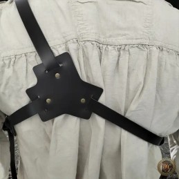 Cache-Cœur en Cuir Réglable – Armure de Buste Artisanale pour GN | D'Cuir