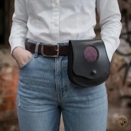 Pochette de Ceinture en Cuir "Opale" – Sacoche Verticale au Design Épuré et Chic | D'Cuir