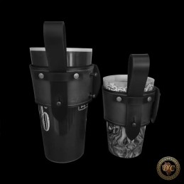 Porte-Gobelet de Ceinture Réglable en Cuir – Idéal Festival & Concert | D'Cuir