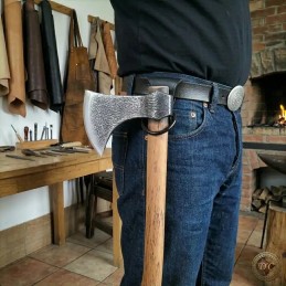 Porte-Hache Anneau de Ceinture en Cuir – Minimaliste & Authentique | D'Cuir