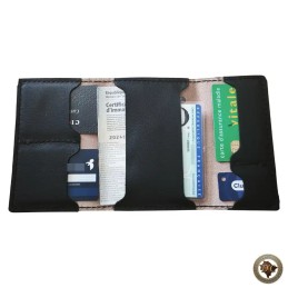 Portefeuille Biker en Cuir 3 Volets – Modèle Épuré Classique & Chaîne de Sécurité | D'Cuir