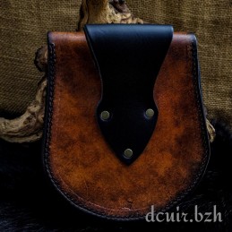 Escarcelle en Cuir "Magyar" "Loup"