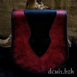 Escarcelle  en Cuir "Magyar" "Dragon"