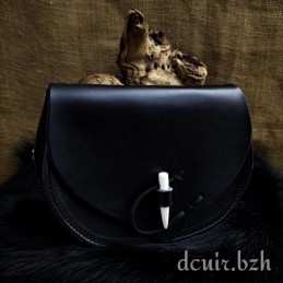 Escarcelle  en Cuir "Midgard" grand modèle