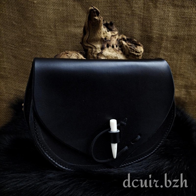 Escarcelle  en Cuir "Midgard" grand modèle
