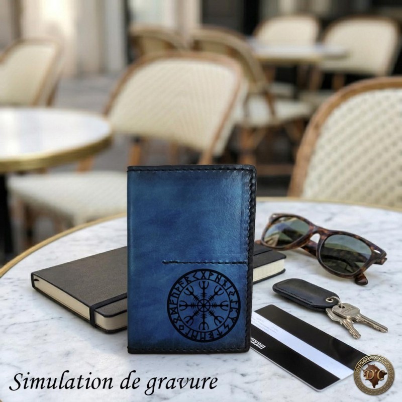 Portefeuille Celte & Viking : Maroquinerie Artisanale aux Motifs Anciens | D'Cuir