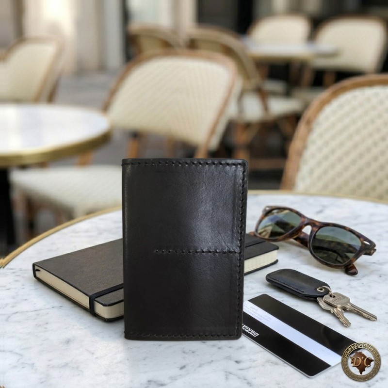 Portefeuille Minimaliste Uni : Élégance Discrète & Qualité Artisanale | D'Cuir