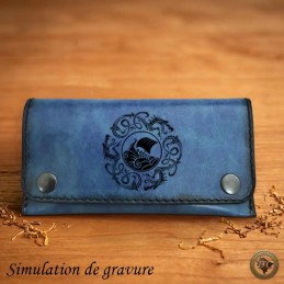 Blague à Tabac Cuir "Celtique/Viking" – Travail Artisanal | D'Cuir