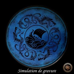 Blague à Tabac Cuir "Celtique/Viking" – Travail Artisanal | D'Cuir