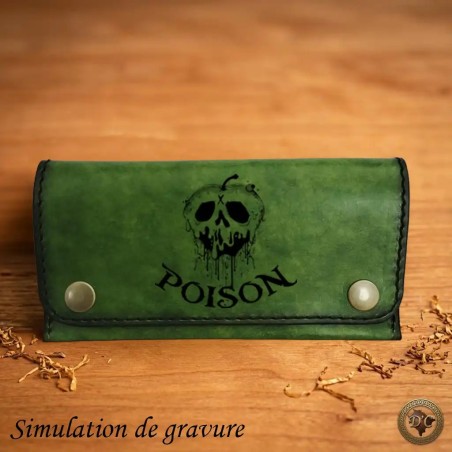 Blague à Tabac Cuir "Divers" – Création Artisanale| D'Cuir