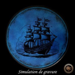 Blague à Tabac Cuir "Pirates" – Accessoire Pirate & Travail Artisanal| D'Cuir