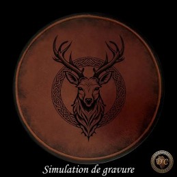 Porte-gobelet en cuir motifs Animaux | 25 cl & 50 cl | D'Cuir