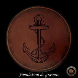 Porte-gobelet en cuir Pirate | 25cl & 50 cl | D'Cuir
