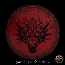 Porte-bouteille Cuir Gravé - Flasque 20cl | D'Cuir