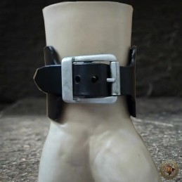 Bracelet Manchette Cuir Uni Réglable | Sans Motif | D'Cuir