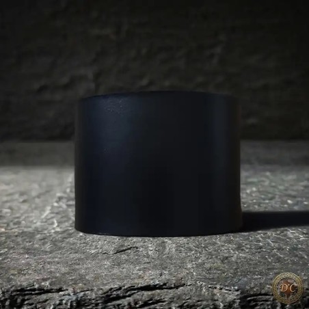 Bracelet Manchette Cuir Uni Réglable | Sans Motif | D'Cuir