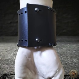 Bracelet de Force "Mastok" Cuir Uni | Manchette Tressée Artisanale| D'Cuir