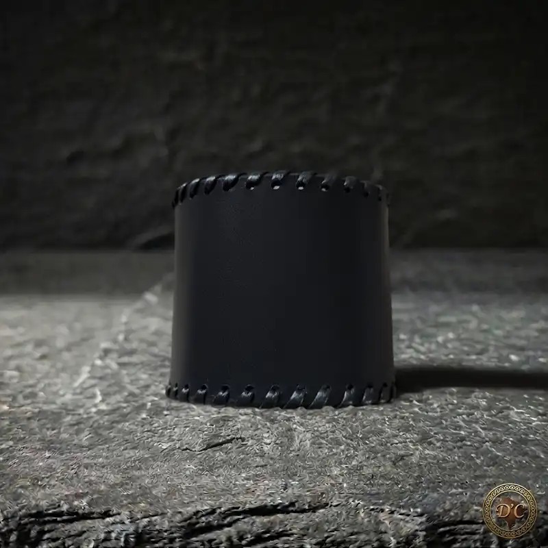 Bracelet de Force "Mastok" Cuir Uni | Manchette Tressée Artisanale| D'Cuir