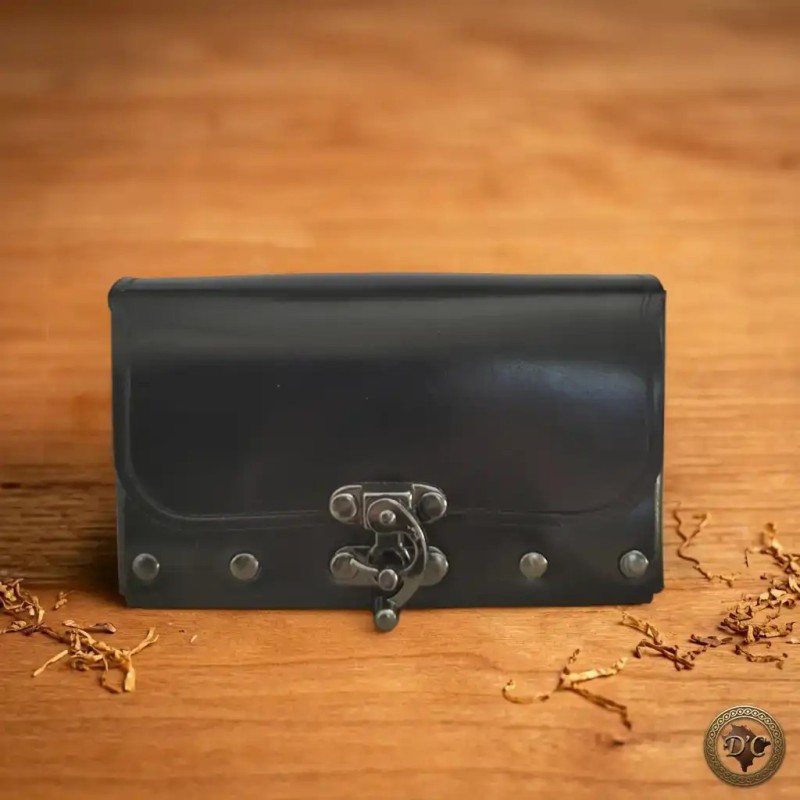 Blague à Tabac Cuir "La Trappe" – Modèle Ceinture Minimaliste | D'Cuir