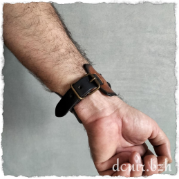 Bracelet Biker large déco laser