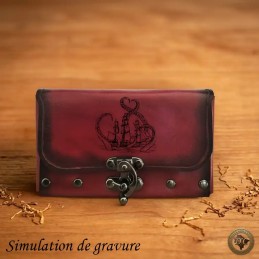 Blague à Tabac Cuir "La Trappe" – Style Pirate & Ceinture | D'Cuir