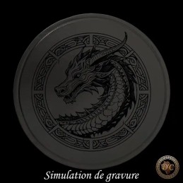 Bracelet "Écu" Cuir Créatures Fantastiques | Dragon, Phénix | D'Cuir