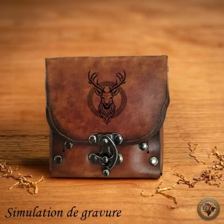 Étui Cigarettes Cuir "Le Garde-Clope" – Thème Animaux & Ceinture | D'Cuir