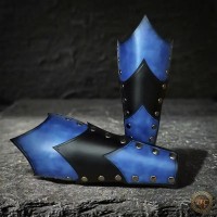 Canons d'avant-bras Grand Modèle - Armures en Cuir Artisanales pour GN | D'Cuir